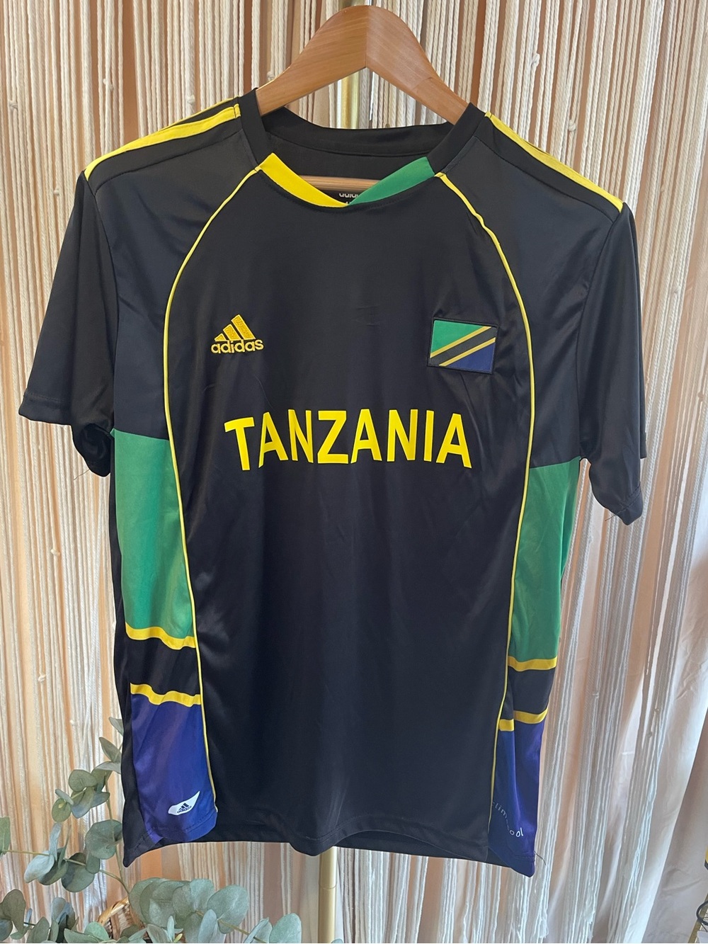 Vintage 2011 Adidas Tanzania National Team soccer jersey Climacool technology